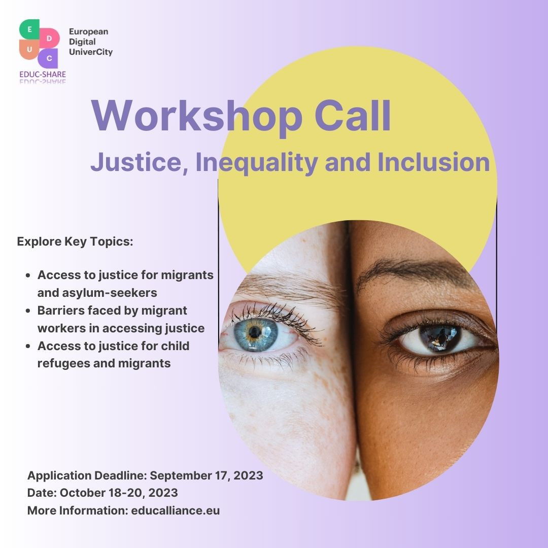 WORKSHOP JUSTICE, INEQUALITY AND INCLUSION – ACCESS TO JUSTICE FOR MIGRANTS AND REFUGEES IN EU picture
