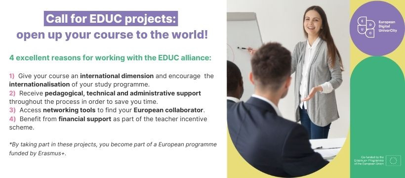 Call for projects - Internationalise your teaching with EDUC picture